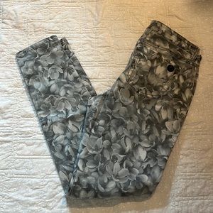 Michael Kors Gray Floral Jeans